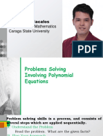 Problems Solving Involving Polynomial Equations