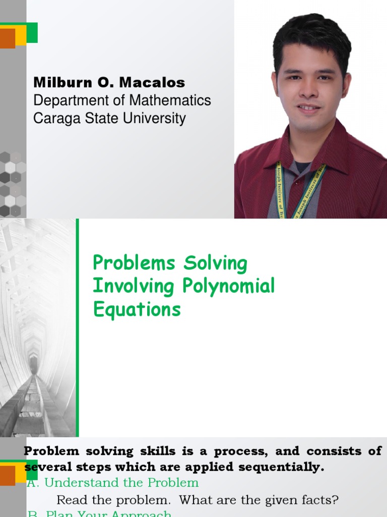 Polynomial Problem Solving Techniques | PDF | Quadratic Equation ...