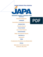 Filosofía General - Tarea 9 - Fundamentos Filosóficos de La Modernidad