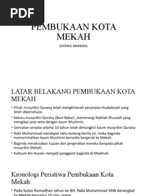 Pembukaan Kota Mekah T6 Pdf
