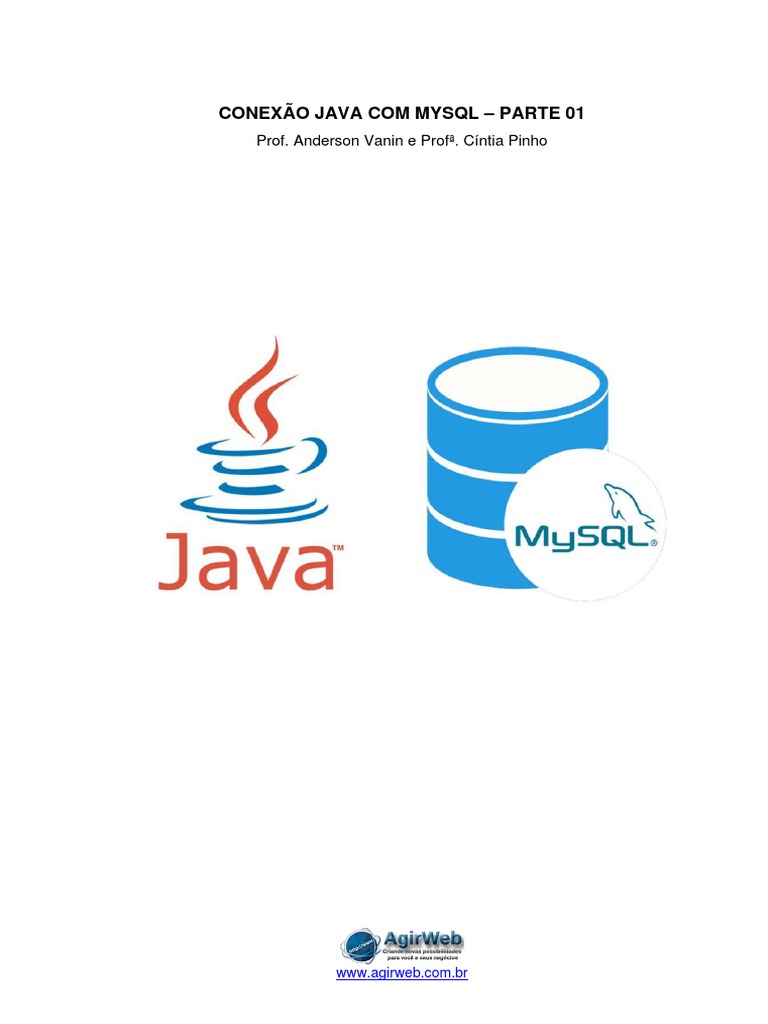 Tutorial conex o java com mysql parte 01 pdf m todo programa o de