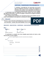 Aula 19 - Reescrita - Reescritura - Paráfrase e Procedimentos.