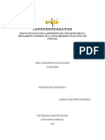 Ensayo Estatuto de La Profesion de Contador Publico, Reglamento General de La Contabilidad y Plan Unico de Cuentas.