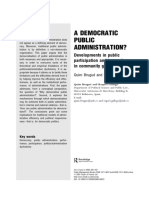 A Democratic Public Administration?: Developments in Public Participation and Innovations in Community Governance