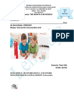 Guía de Lenguaje para Quinto Grado sobre la Comunicación Oral