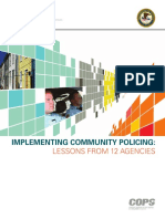 Implementing Community Policing - Lessons From 12 Agencies