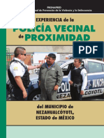 Experiencia de La Policia Vecinal de Proximidad Nezahualcoyotl