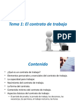 Tema 1 El Contrato de Trabajo