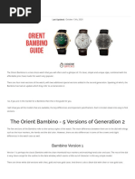 Orient Bambino Dress Watch Review - A Detailed Guide (All Models)