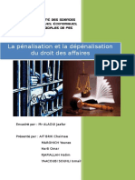253801862 La Penalisation Et La Depenalisation Du Droit Des Affaires