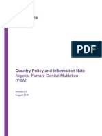 Nigeria: Female Genital Mutilation (FGM) : Country Policy and Information Note