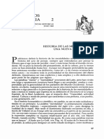 Historia de Las Mentalidades. Una Nueva Alternativa