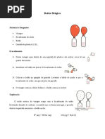 Experimento de Reação: Vinagre e Bicarbonato | PDF