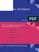 What'S The Difference: Name: May, Rasha, Fatima