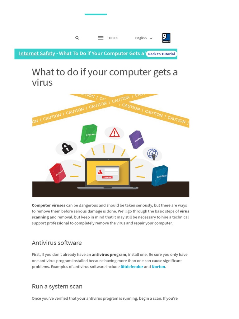 Internet Safety: What To Do If Your Computer Gets A Virus – SHTI