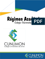 Regimen Académico Del CUNLIMON