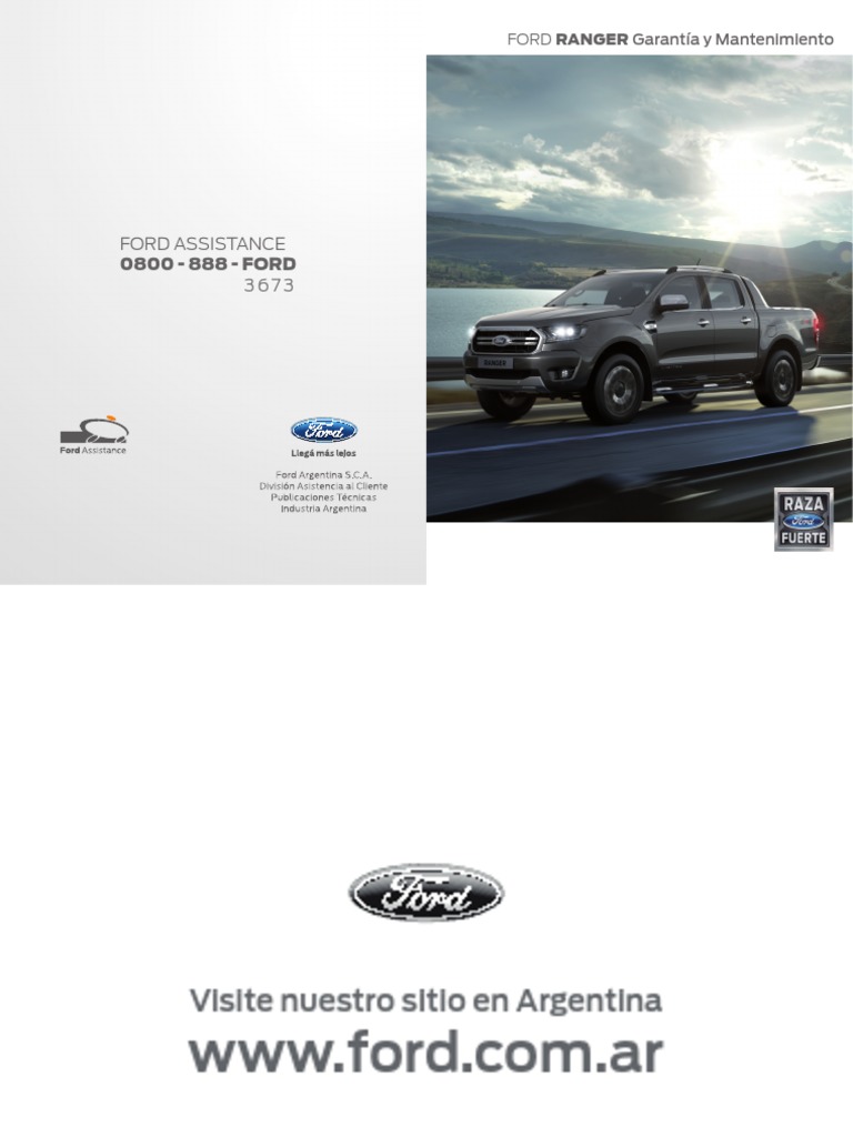 Manual de Servicio Ford Ranger 2019 | PDF | Lubricante | Neumático