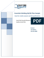 Essentials Welding Qualityplan Sample