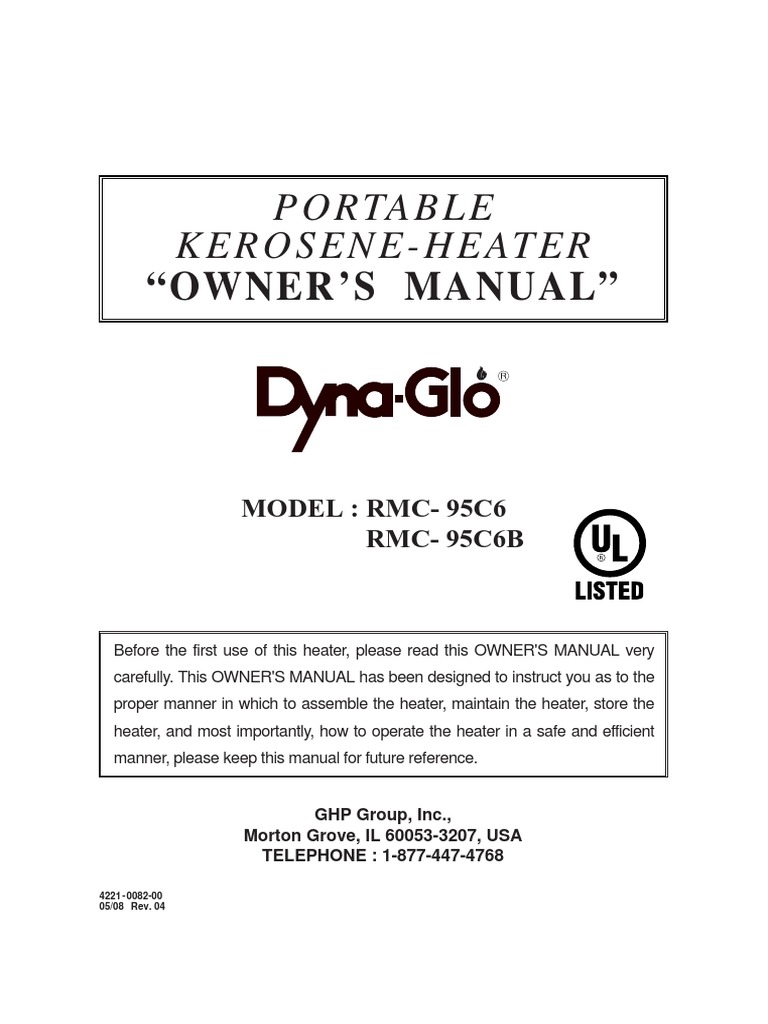 Dyna Glo Kerosene Heater Manual PDF Kerosene Ventilation