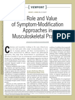 The Role and Value of Symptom-Modification Approaches in Musculoskeletal Practice