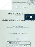 Edicion Oficial Apendice 3 Leyes Decretos Resoluciones 1921