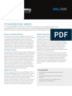 Poweredge M830: Enhance IT Workload Performance Simplify and Automate Your IT Management Tasks