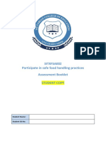 Safe Food Handling Assessment