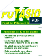 Papel de K en las plantas