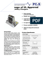 Sentry Range of UL Approved: Automatic Battery Chargers