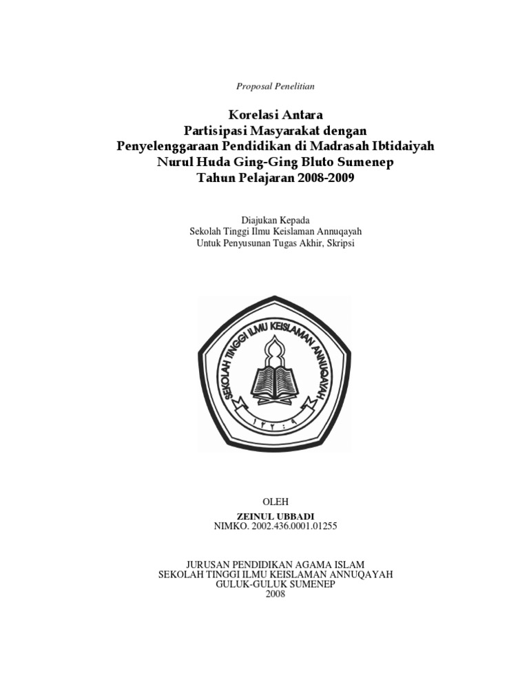 Cover Proposal Skripsi