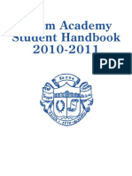 Salem Academy Student Handbook 2010-11