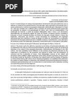 Ensino Profissional Brasileiro no século XIX - ações assistencialistas e de reeducação