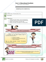 Science 6 Module Third Monthly Test