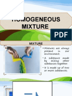 Homogeneous Mixture: Title Layout