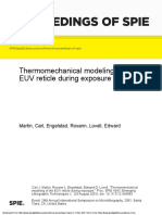 Thermomechanical Modeling of The EUV Reticle During Exposure