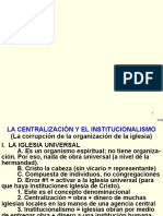 P368 - Centralizacion, Institucionalismo
