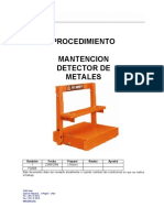 Procedimiento Detector de Metales