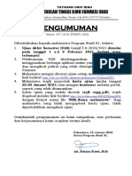 Pengumuman dan jadwal uas TA Ganjil 20 21