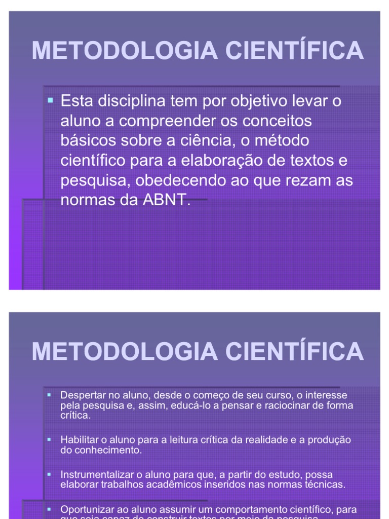 METODOLOGIA CIENTÍFICA - aula 1 | Método Científico | Science