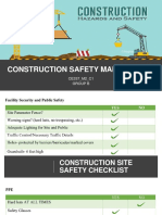 Construction Safety Management: CE337 - M2 - C1 Group B