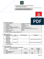 Riwayat Hidup Lengkap Pegawai Kementerian Hukum