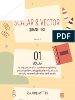 Lesson 2 - Scalar and Vector