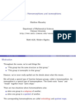 Lecture 4.1: Homomorphisms and Isomorphisms: Matthew Macauley