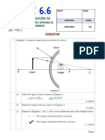 Quiz 6.6 Spherical Mirror TEACHER