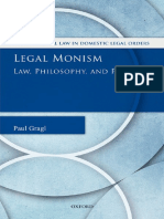 Legal Monism Law Philosophy and Politics