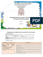 28-01programación Curricular Anual de Ciencia y Tecnología 6 °