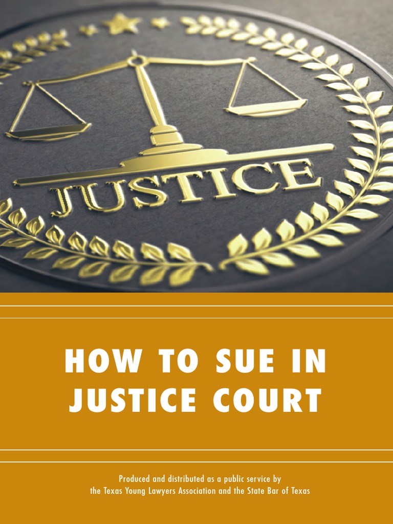 How To Sue in Justice Court | PDF | Witness | Lawsuit