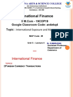 International Finance: Google Classroom Code: An4ekq4 Topic