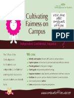 Cultivating Fairness On Campus: Independent. Confidential. Impartial. Independent. Confidential. Impartial