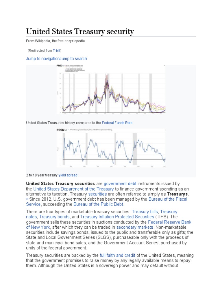 Overview of U.S. Treasury Securities | PDF | United States Treasury ...